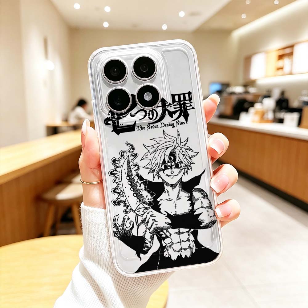 Phone Cases Xiaomi 15 - เคสโทรศัพท์ใสลายการ์ตูน The Seven Deadly Sins สำหรับ