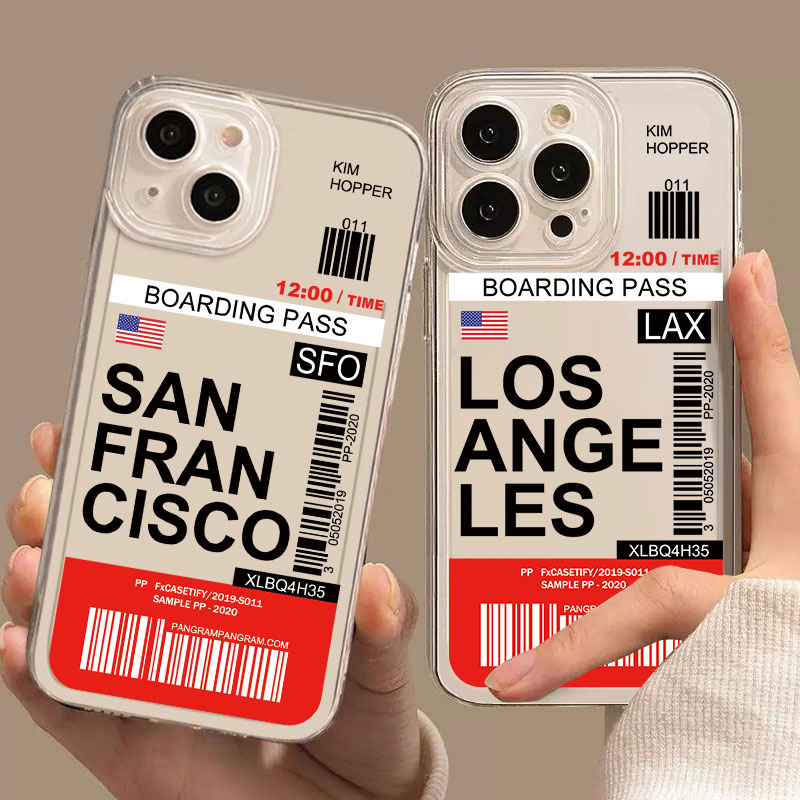 Phone Cases London - World City Travel ticket New York