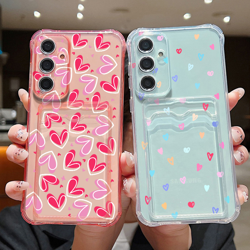 Phone Cases Galaxy A16 5G - เคสโทรศัพท์แบบมีช่องใส่การ์ดสำหรับ Samsung Galaxy S26 S25 S24