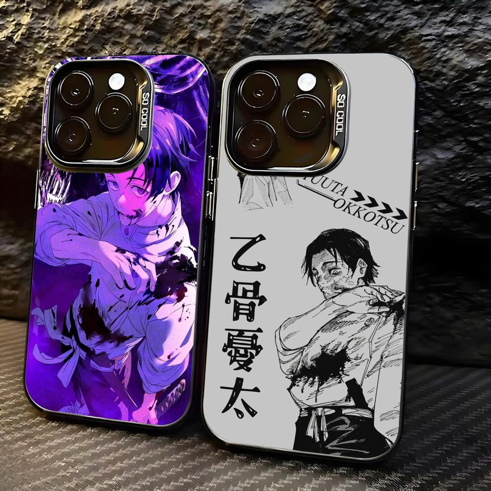 Phone Cases Jujutsu Kaisen - เคสโทรศัพท์ลายอนิเมะ Jujutsu Kaisen ยูตะ โอคก็อตสึ สีเงิน