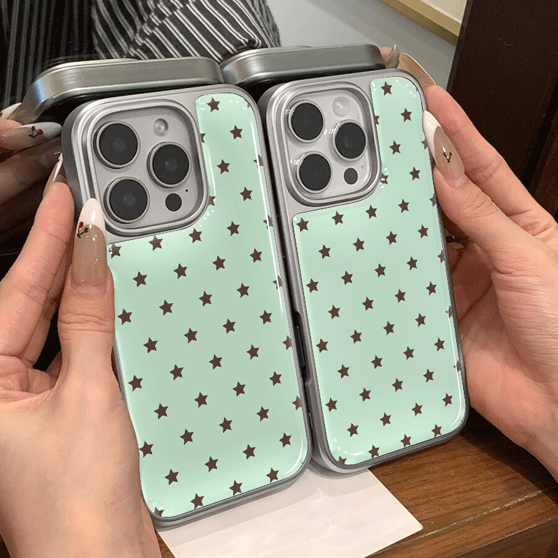 เคสโทรศัพท์ลายดาวสีน้ำตาลเขียว - Phone Cases Iphone 13 บทวิจารณ์และราคา