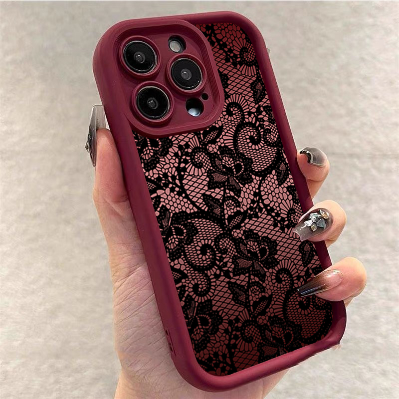 เคสโทรศัพท์ลายลูกไม้ดอกไม้สุดห - Phone Cases Xr Iphone บทวิจารณ์และราคา