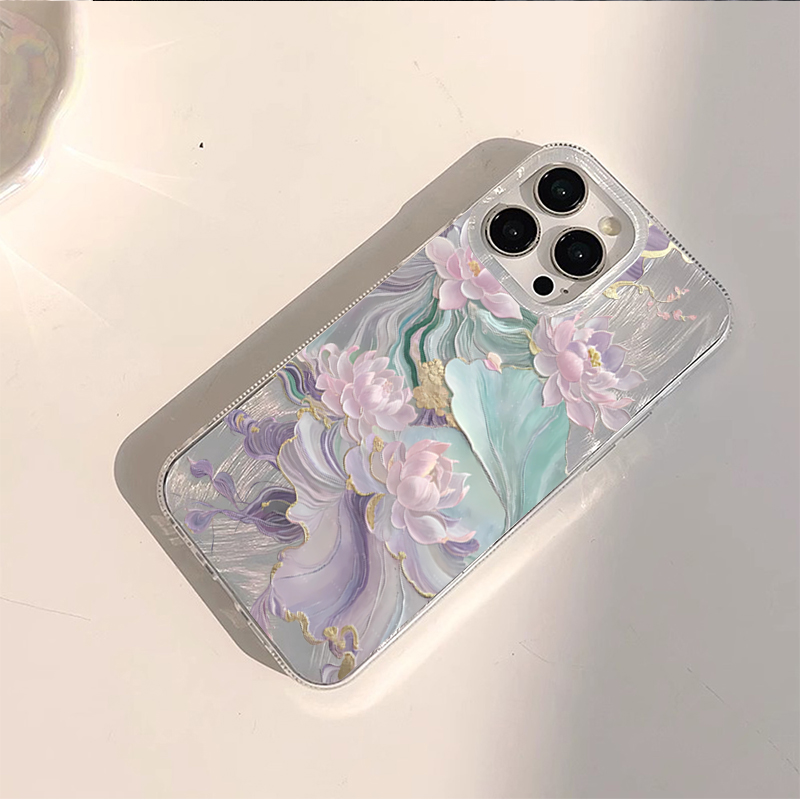 เคสโทรศัพท์ลายดอกบัวสีม่วงสวยง - Phone Cases Xr Iphone บทวิจารณ์และราคา