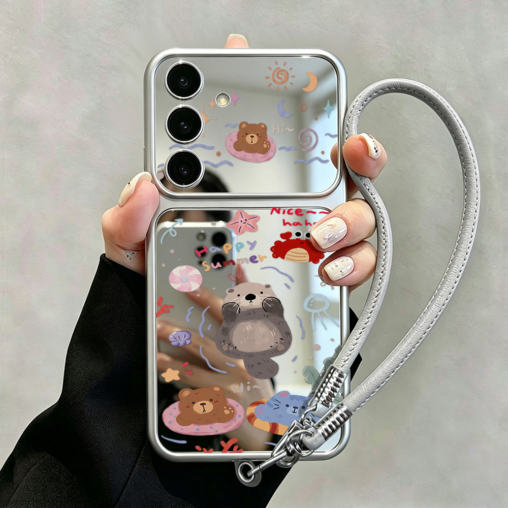 เคสกระจกพร้อมสายคล้องลายหมีการ - Phone Cases Galaxy A16 5G บทวิจารณ์และราคา
