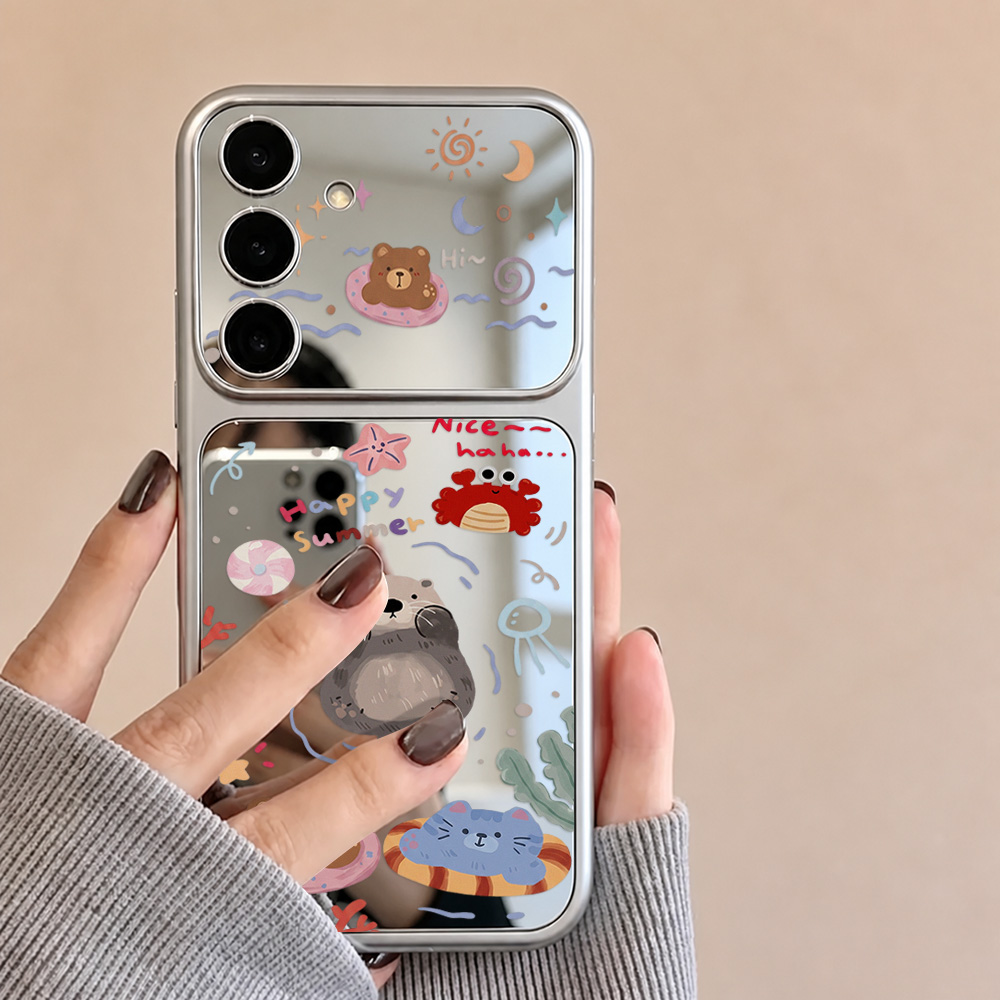 เคสกระจกพร้อมสายคล้องลายหมีการ - Phone Cases Galaxy A16 5G บทวิจารณ์และราคา