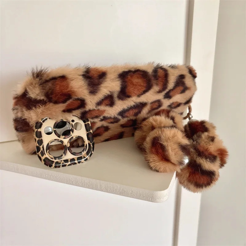 เคสโทรศัพท์ลายเสือดาวขนฟูนุ่ม  - Phone Cases Iphone 13 บทวิจารณ์และราคา